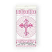 Picture of PLASTIC TABLE COVER RADIANT CROSS PINK - 137 X 213CM